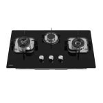HAIER 3BURNER GLASS HOB Model HCC-6321DGG LPG photo 1