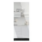 KENWOOD GLASS DOOR INVERTER REFRIGERATOR Model KRF-25557GD MIRROR GLASS photo 1