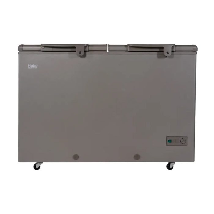 HAIER DOUBLE DOOR INVERTER DEEP FREEZER Model HDF-385IG GREY